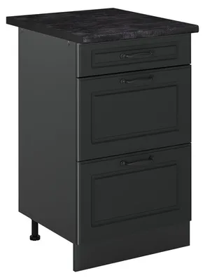 Zdjęcie produktu dla Szafka dolna do kuchni Vicco R-Line Antracyt wiejski/Antracyt 50 cm blat roboczy Antracyt, Model 69835