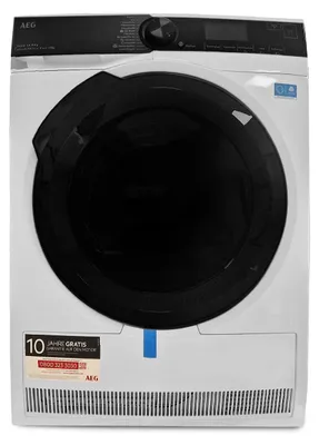 Produktbild von AEG Series 9000 TR9M75680, Freistehend, Frontlader, Wärmepumpe, Weiß, Drehregler, Berührung, Rechts