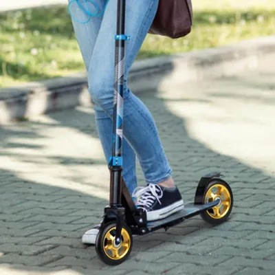 Imagen del producto de Ruedas para trucos de 100 mm, 2 ruedas de repuesto, universales, para patinetes y monopatines