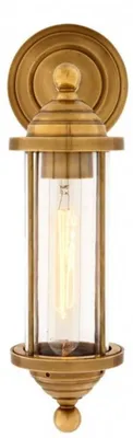 Produktbild von Casa Padrino Luxus Wandleuchte Messing - Wandlampe im edlen Design - 11,5 x 16 x 38 cm