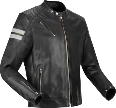 Produktbild von Segura Romeo Motorrad Lederjacke, schwarz/weiß, M