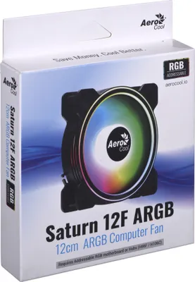 Zdjęcie produktu dla Wentylator AEROCOOL PGS SATURN 12F ARGB 6P (120mm)