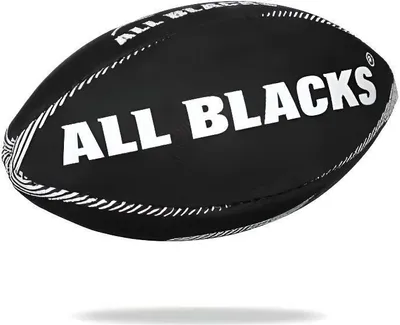 Immagine prodotto di Pallone da rugby, GILBERT Supporter All Blacks Mini, bianco e nero, uomo, taglia adulto