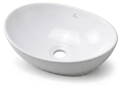 Produktbild von Aufsatzwaschbecken Oval OVALIS Keramik 41 cm Weiß