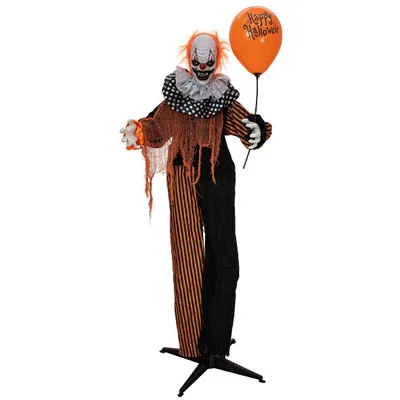 Immagine prodotto di Figura di clown di Halloween con palloncino, mobile, 166 cm