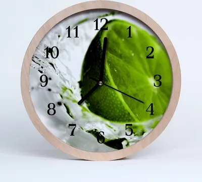 Produktbild von Holzuhr 30fi cm wanduhr - Limette