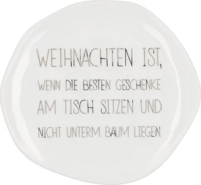 Produktbild von Teller "Weihnachten ist", klein