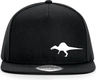 Produktbild von Huuraa Cappy Mütze Spinosaurus Dinosaurier Black Polyester Snapback Kappe Geschenkidee