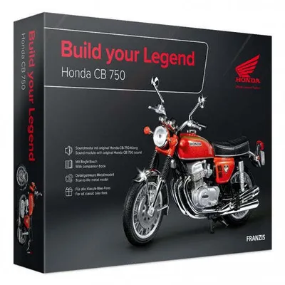 Obrázok produktu pre Franzis Verlag Honda CB 750, Model motocykla, Montážna sada, 1:24, Honda CB, Chlapec, Kov, Plast