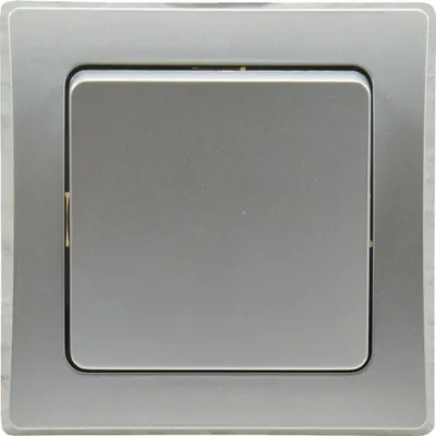 Immagine prodotto di Interruttore ChiliTec DELPHI 250V AC / 10A, con cornice, da incasso, argento