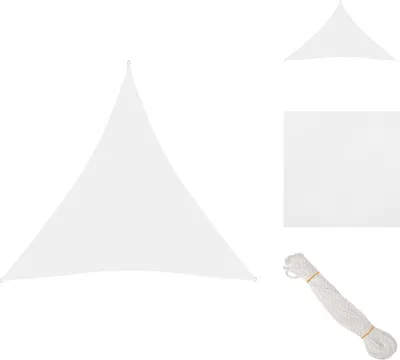 Produktbild von vidaXL Sonnensegel Oxford-Gewebe Dreieckig 3x3x3 m Weiß - Sonnenschirme & Sonnenschutze