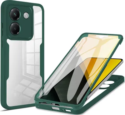 Produktbild von Schutzhülle für Xiaomi Poco M7 Pro 5G, Eingebautem Displayschutz 360 Grad Komplettschutz Handyhülle Grün