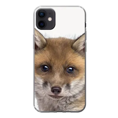 Produktbild von MuchoWow® Handyhülle Schutzhülle Hülle für iPhone 12 mini Fuchs - Tiere - Jungtier - Jungen - Mädchen - Kind Silikon Softcase Handy Hülle - Bild