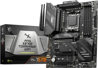 Produktbild von MSI MAG X670E TOMAHAWK WIFI - Motherboard - ATX - Socket AM5 - AMD X670E Chipsatz - USB 3.2 Gen 1, USB 3.2 Gen 2, USB-C Gen 2x2, USB-C 3.2 Gen2 - 2.5 Gigabit LAN, Wi-Fi 6, Bluetooth - Onboard-Grafik (CPU erforderlich) - HD Audio (8-Kanal)