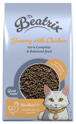 Imagen del producto de Alimento para gatos esterilizados Beatrix con pollo, 10 kg