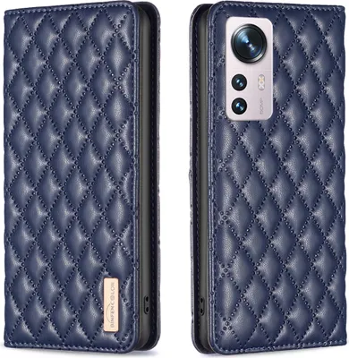 Produktbild von Xiaomi 12 / 12S / 12X Hülle, Elegant Bookstyle Flip Leder Kartenfächer Schutzhülle mit Ständer für Xiaomi 12 / 12S / 12X Blau