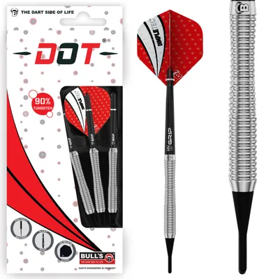 Produktbild von BULL'S Dot D2 90% Tungsten Soft Dart - 18g -- 1 Satz