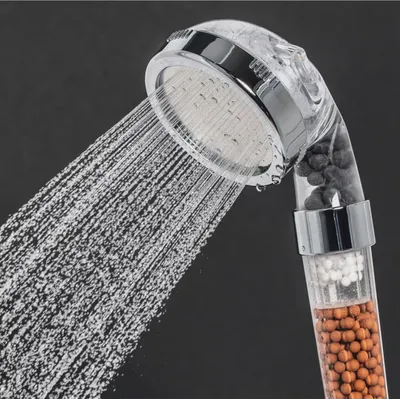 Produktbild von 4x EASYmaxx Wellness Duschkopf Mineralperlen Handbrause Hochdruck Wassersparend
