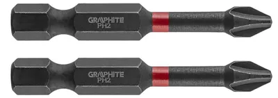 Immagine prodotto di GRAPHITE Punte a percussione PH2 x 50 mm, 2 pz.