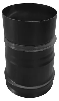 Productafbeelding van FIREFIX RES80/VBS pelletkachelbuis, 80 mm, zwart roestvrij staal, verbindingsstuk