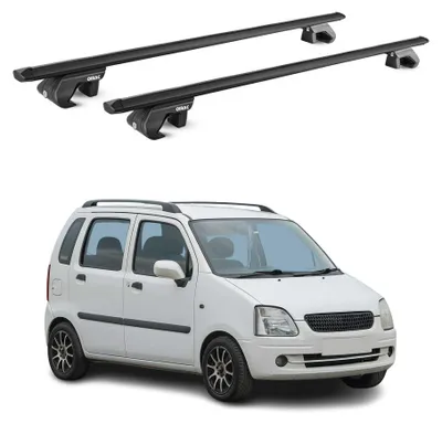 Produktbild von Dachträger Grundtäger für Opel Agila I 2000-2007 90kg Aluminium Schwarz, KI-generiertes Bild