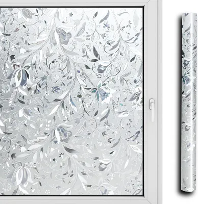 Produktbild von Yakimz Sichtschutzfolie 3D Fensterfolie Selbstklebend Spiegelfolie Sonnenschutzfolie Blumen 60*200cm