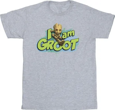 Produktbild von Marvel - "Guardians Of The Galaxy I Am Groot" T-Shirt für Herren BI27864 (XXL) (Grau)
