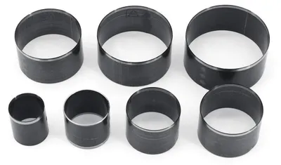 Image de Jeu de poinçons ronds, 7 pièces, poinçons creux de 20 à 50 mm, en acier rapide, pour travaux sur le cuir