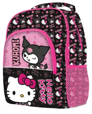Zdjęcie produktu dla Piórnik/torba szkolna Hello Kitty i Kuromi, 42 cm