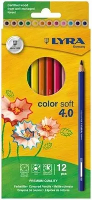 Obrázok produktu pre Pastelky Color Soft 4.0 Hangable, 12 farieb – Lyra