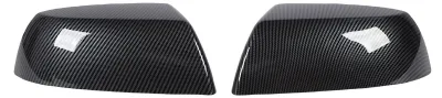 Image de Lot de 2 caches de rétroviseurs extérieurs 87945 0C020 (gauche et droit) – Caches de rétroviseurs élégants de style fibre de carbone pour Tundra 2008-2022