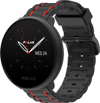 Produktbild von Strap-it Polar Ignite 3 Sport Schnallenarmband (Schwarz/Rot)