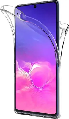 Produktbild von Full Cover Für Samsung Galaxy S10 Lite / A91 Silikon 6,7" TPU 360° Transparent Case Schutzhülle
