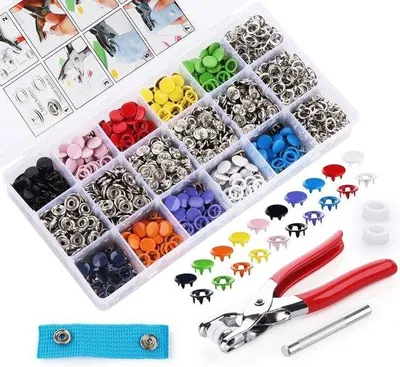 Produktbild von Metallische Beugelringe für Schmuck und Accessoires, 10-Farben, 300er Set, Bastelprojekt, Nähen, Kleidung