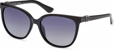 Image de Lunettes de soleil Guess GU7864 Shiny black 58/16/140 pour femme