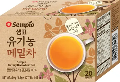 Produktbild von [ 30g ] SEMPIO Gerösteter Tatarischer Buchweizentee | 20 Teebeutel | Tartary Buckwheat Tea