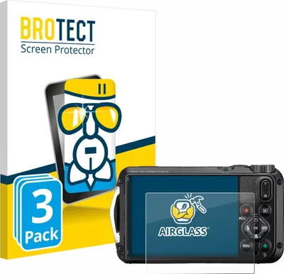 Produktbild von 3x BROTECT Schutzglas für Ricoh Pentax WG-8 Schutzfolie Panzer Folie Glas Display Schutz klar