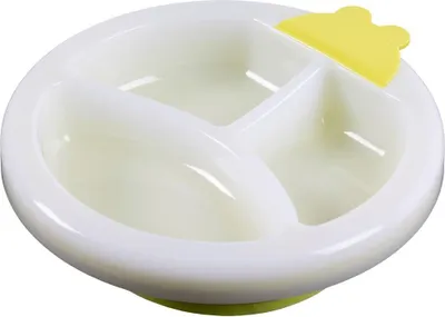 Produktbild von Poupy Warmhalteteller Poupy für Kinder mit rutschfester Unterseite, ideal für die Entwöhnungsphase von Kindern.