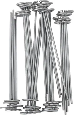 Obrázek produktu pro 30ks kruhových vrcholových krajinných kolíků pozinkované ocelové tyče ve tvaru G pro stany s ptačí sítí 152 mm / 6,0 palce