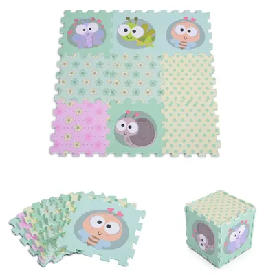 Produktbild von Cangaroo Insektenwelt 9 Stück Schaumstoff Puzzlematte 3082
