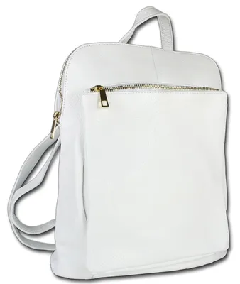Produktbild von Toscanto moderne Cityrucksack weiß Leder Tasche Damen D3OTT610RW