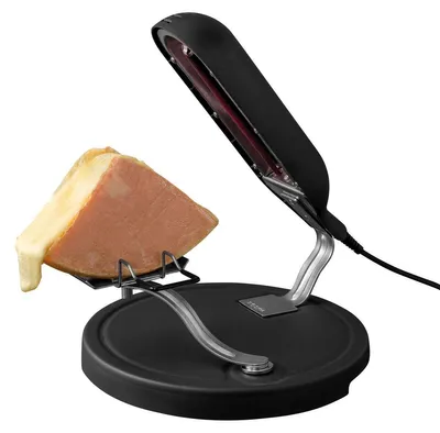 Obrázek produktu pro Boska Raclette Quattro Black/Raclette gril/Prodloužená šňůra/Tavený sýr raclette/Švýcarská tradice/Originální svačina nebo jídlo
