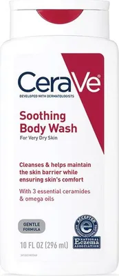 Produktbild von CeraVe Soothing Body Wash für sehr trockene Haut mit Hyaluronsäure, 296ml