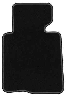 Image de Tapis conducteur en moquette pour BMW 3 E46 2000-2007 (cabriolet) – 1 pièce, noir, sur mesure – Wielganizator BASIC