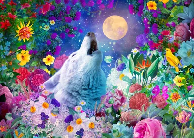 Produktbild von ENJOY Puzzle Wolf Moon 1000 Teile