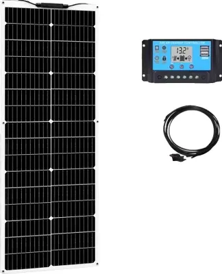 Zdjęcie produktu dla Panel słoneczny, monokrystaliczny 95 W, elastyczna konstrukcja, zestaw 95 W biały 12 V