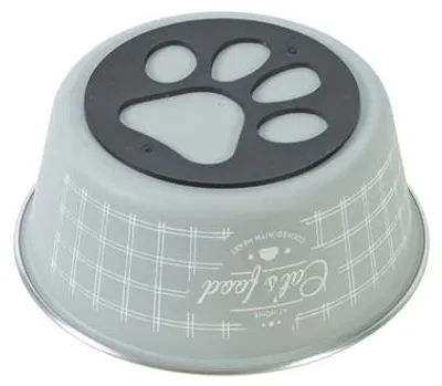 Image de Gamelle en acier inoxydable FOOD CAT 400ml gris Zolux