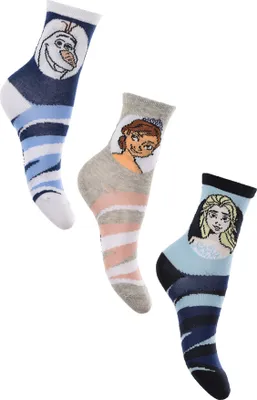 Produktbild von Frozen - Die Eiskönigin Socken 3 Paar Strümpfe Paket Kinder Mädchen                , Größe:27/30