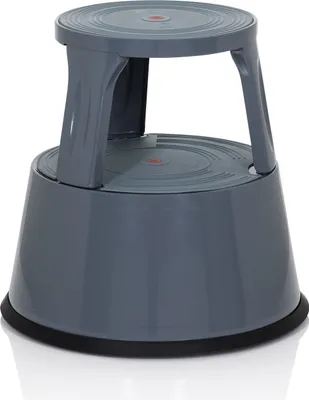 Obrázok produktu pre hjh Kancelárska stolička TIO-M II kovová, plastová stolička, slonia noha, nosnosť do 150 kg, výška 43,0 cm