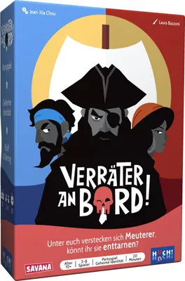 Produktbild von HUCH! Verräter an Bord, Brettspiel, Abzug, 10 Jahr(e), Standardausgabe, 15 min, Familienspiel